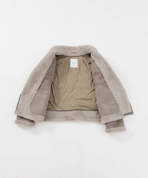 LOVELESS（ラブレス）の「ファーコンビライダースダウン（ブルゾン・レディース・ベージュ系その他4/オフホワイト/ブラック・34/36）」の18枚目の写真