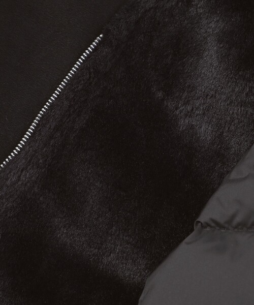 LOVELESS（ラブレス）の「ファーコンビライダースダウン（ブルゾン・レディース・ベージュ系その他4/オフホワイト/ブラック・34/36）」の20枚目の写真