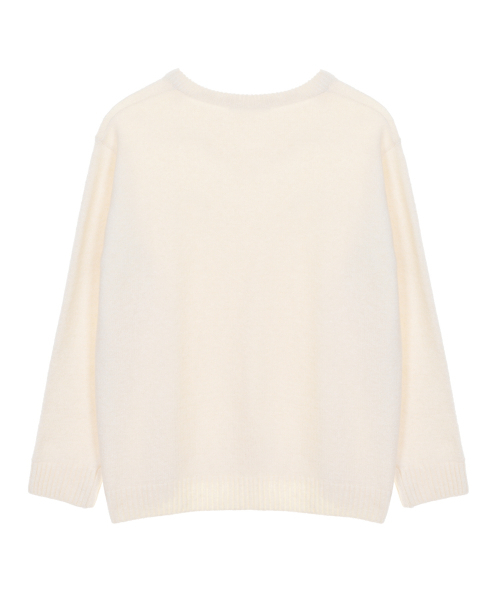 NICK&NICOLE（ニックアンドニコール）の「[ESSENTIAL] CLASSICAL SOFT V SWEATER_CREAM（ニット/セーター・レディース・その他・FREE）」の2枚目の写真