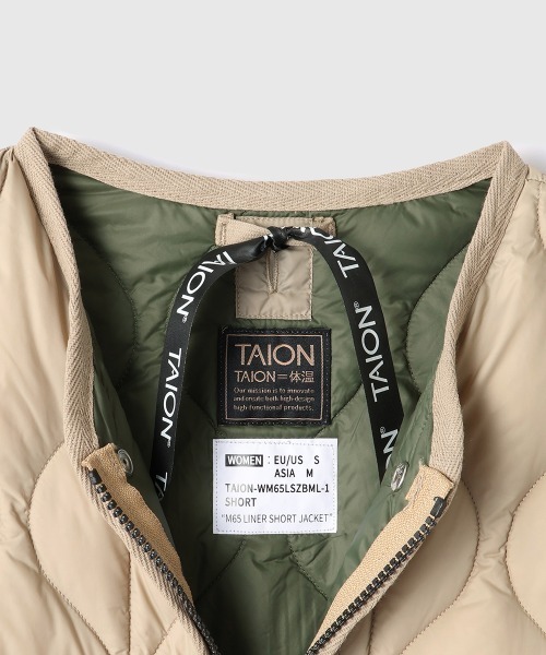 VICKY(ビッキー)の「TAION ダブルジップダウンジャケット≪手洗い可能≫(ダウンジャケット/コート・レディース・ブラック/ベージュ/ネイビー・M)」の7枚目の写真