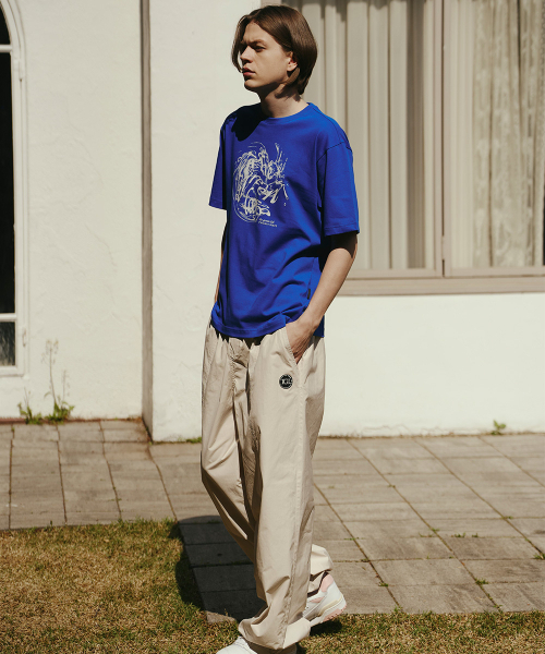 THE GREEN LAB（ザグリーンラボ）の「ウォータービンテージグラフィック半袖Tシャツ[ブルー]（Tシャツ/カットソー・メンズ・その他・MEDIUM/LARGE/X-LARGE）」の6枚目の写真