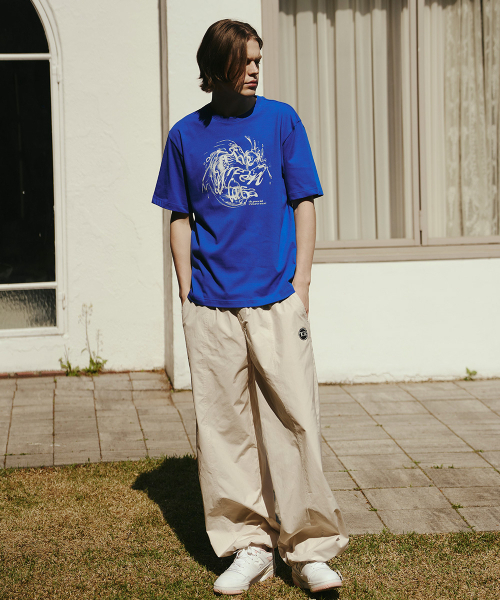 THE GREEN LAB（ザグリーンラボ）の「ウォータービンテージグラフィック半袖Tシャツ[ブルー]（Tシャツ/カットソー・メンズ・その他・MEDIUM/LARGE/X-LARGE）」の7枚目の写真