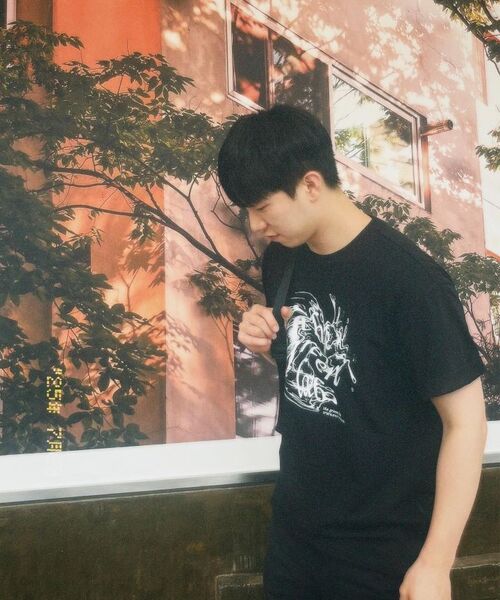THE GREEN LAB（ザグリーンラボ）の「ウォータービンテージグラフィック半袖Tシャツ[ブルー]（Tシャツ/カットソー・メンズ・その他・MEDIUM/LARGE/X-LARGE）」の15枚目の写真