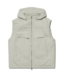 NOMANUAL（NOMANUAL）の「DETACHABLE HOODED VEST - SAND GRAY（ダウンベスト）」