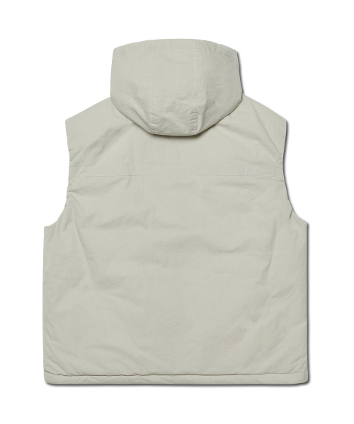 NOMANUAL(NOMANUAL)の「DETACHABLE HOODED VEST - SAND GRAY(ダウンベスト・レディース・その他・SMALL/MEDIUM/LARGE)」の2枚目の写真