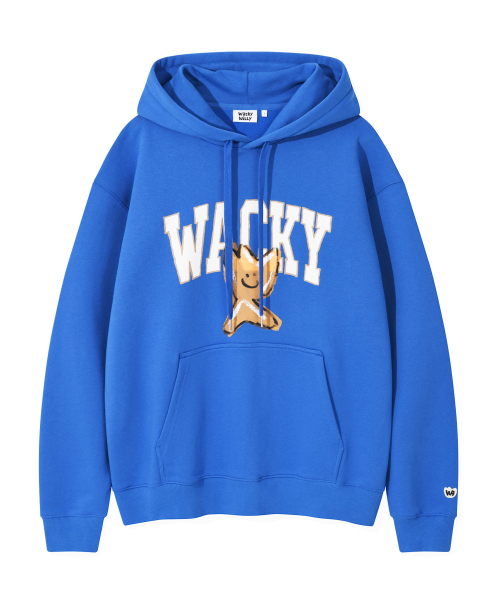 Wacky WiLLy(ワッキーウィリー)の「ビッグキキワンポイントフードブルー(パーカー・レディース・その他・SMALL/MEDIUM/LARGE/X-LARGE)」の1枚目の写真