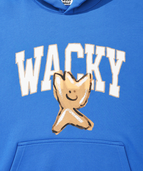 Wacky WiLLy(ワッキーウィリー)の「ビッグキキワンポイントフードブルー(パーカー・レディース・その他・SMALL/MEDIUM/LARGE/X-LARGE)」の5枚目の写真