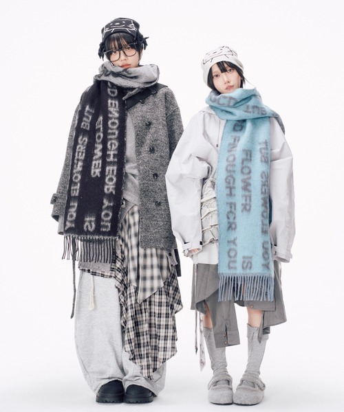 Never mind the XU / Chikashitsu+（ネバーマインド ザ エックスユー / チカシツプラス）の「【Nerd out XU】asymmetry check skirt / 【ナードアウトエックスユー】アシンメトリーチェックスカート <着用動画あり>（スカート・レディース・チャコール/ブラウン・ONE SIZE）」の22枚目の写真