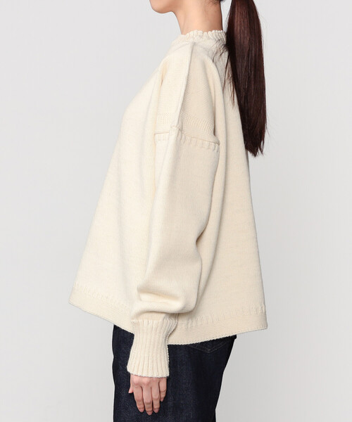 Le Tricoteur | クロップド ガンジーセーター WOMEN（ニット/セーター