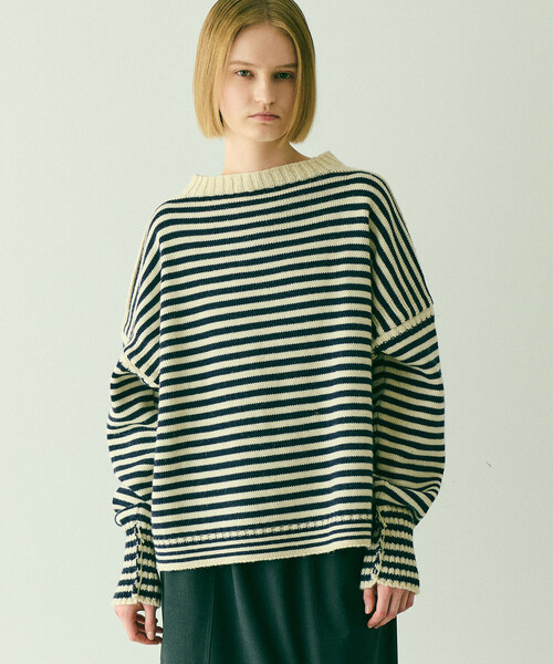 Le Tricoteur | クロップド ガンジーセーター WOMEN（ニット/セーター