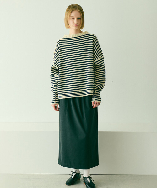 Le Tricoteur | クロップド ガンジーセーター WOMEN（ニット/セーター