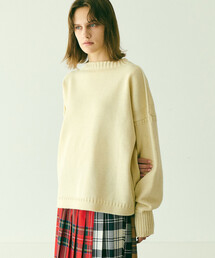 Le Tricoteur | クロップド ガンジーセーター WOMEN