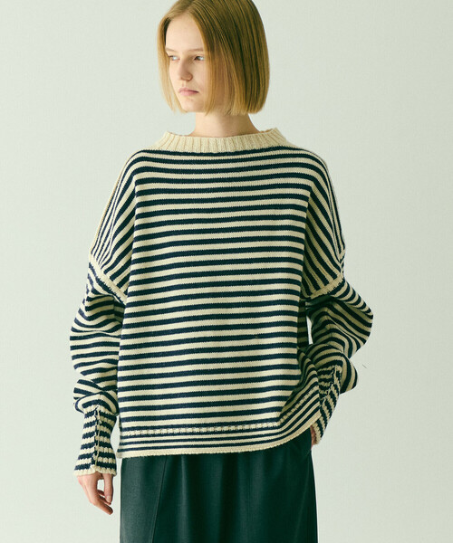 Le Tricoteur | クロップド ガンジーセーター WOMEN（ニット/セーター