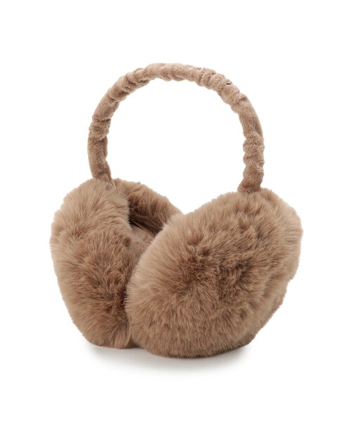 SHOO・LA・RUE（シューラルー）の「【折りたたみ】フェイクファーイヤマフ（イヤーマフ・レディース・チャコールグレー/ベージュ/ブラウン系・00）」の2枚目の写真