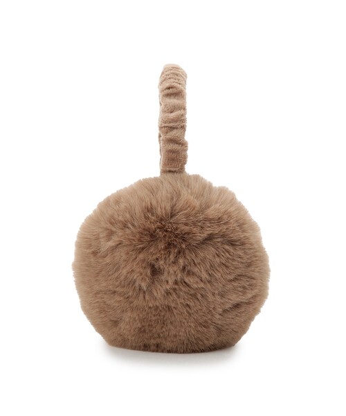 SHOO・LA・RUE（シューラルー）の「【折りたたみ】フェイクファーイヤマフ（イヤーマフ・レディース・チャコールグレー/ベージュ/ブラウン系・00）」の5枚目の写真