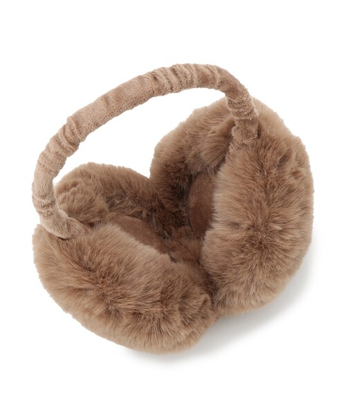 SHOO・LA・RUE（シューラルー）の「【折りたたみ】フェイクファーイヤマフ（イヤーマフ・レディース・チャコールグレー/ベージュ/ブラウン系・00）」の6枚目の写真