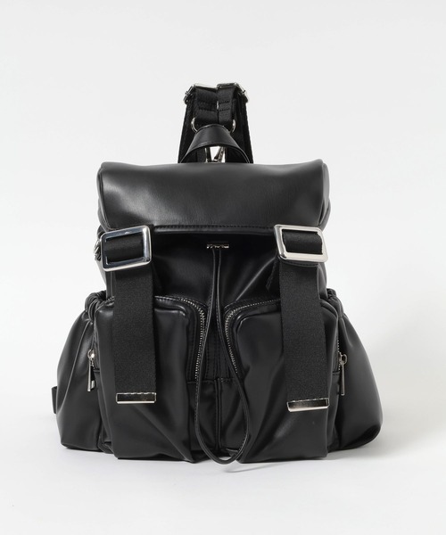 HEREIAM(ヘレイアム)の「【HEREIAM】Y2Kムード!Weeミニリュック(フェイクレザー)(バックパック/リュック・レディース・ブラック・FREE)」の8枚目の写真