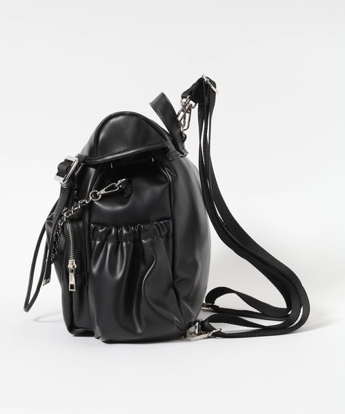 HEREIAM】Y2Kムード！Weeミニリュック(フェイクレザー)（バックパック