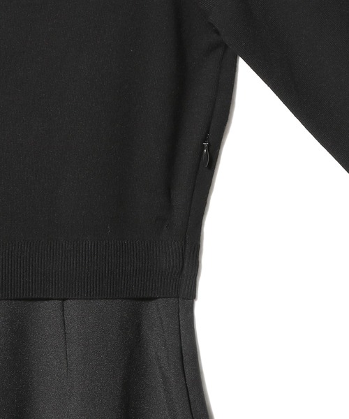 ESTNATION（エストネーション）の「ESTNATION / 布帛コンビワンピース（ワンピース・レディース・ブラック/オリーブ・FREE）」の8枚目の写真