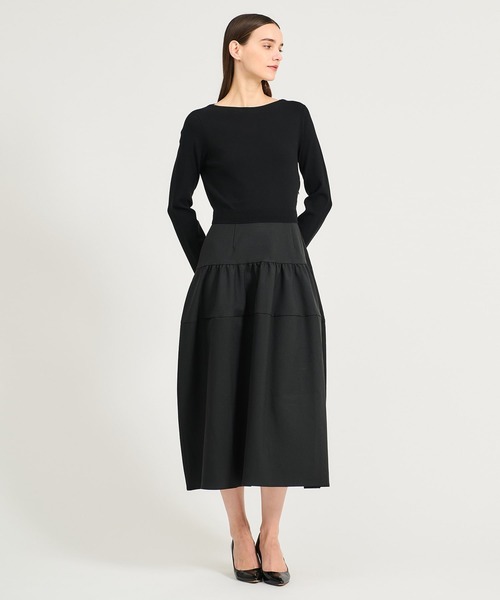 ESTNATION（エストネーション）の「ESTNATION / 布帛コンビワンピース（ワンピース・レディース・ブラック/オリーブ・FREE）」の12枚目の写真