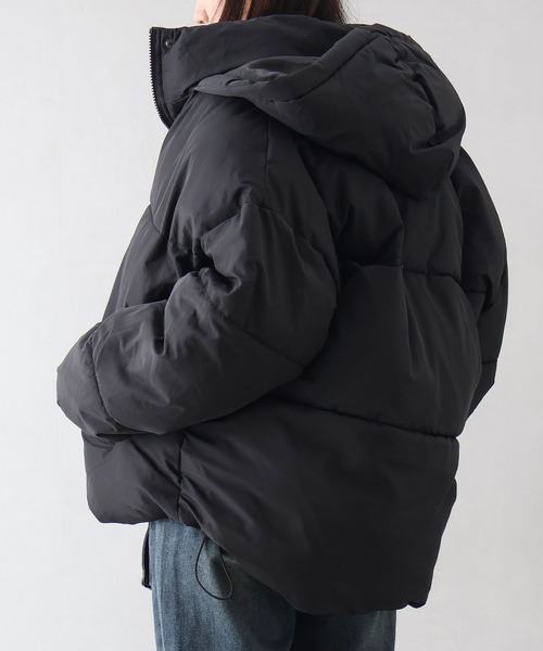 SpRay（スプレイ）の「裾ラウンドフェイクダウン（ダウンジャケット/コート・レディース・アイボリー/ブラック・FREE）」の11枚目の写真