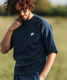 1minute 1second（ワンミニットワンセカンド）の「msw1817-heavy weight cut off pullover with heart patch カットオフトレーナー(1M26H290)（スウェット）」