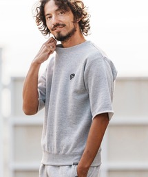 msw1817-heavy weight cut off pullover with heart patch カットオフトレーナー(1M26H290)