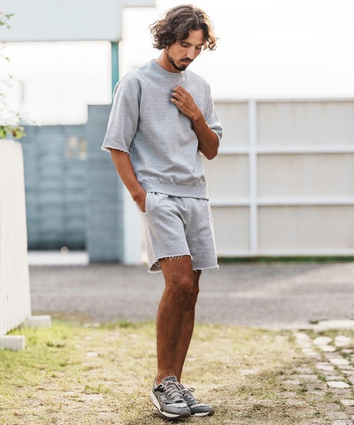 1minute 1second（ワンミニットワンセカンド）の「msw1817-heavy weight cut off pullover with heart patch カットオフトレーナー(1M26H290)（スウェット・メンズ・ブラック/トップグレー/ネイビー・S/M/L/XL）」の16枚目の写真