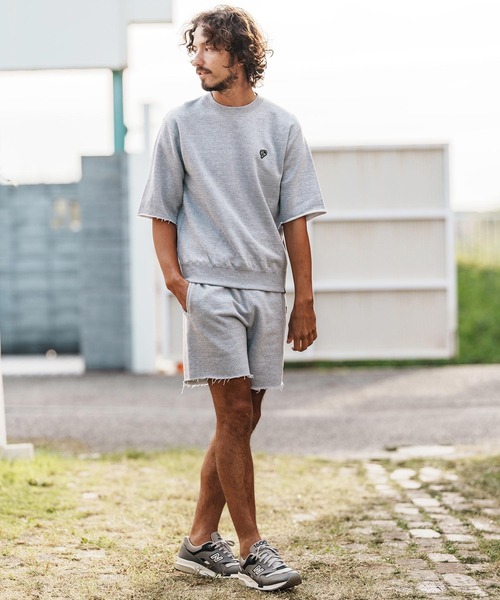 1minute 1second（ワンミニットワンセカンド）の「msw1817-heavy weight cut off pullover with heart patch カットオフトレーナー(1M26H290)（スウェット・メンズ・ブラック/トップグレー/ネイビー・S/M/L/XL）」の17枚目の写真