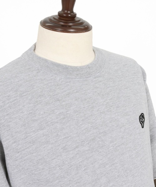 1minute 1second（ワンミニットワンセカンド）の「msw1817-heavy weight cut off pullover with heart patch カットオフトレーナー(1M26H290)（スウェット・メンズ・ブラック/トップグレー/ネイビー・S/M/L/XL）」の22枚目の写真