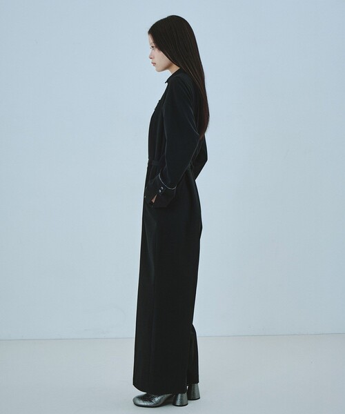 UNITED TOKYO（ユナイテッドトウキョウ）の「シアーカッティングオールインワン｜ジャンプスーツ/オケージョン/春服（つなぎ/オールインワン・レディース・マルチ/ブラック・1/2）」の9枚目の写真