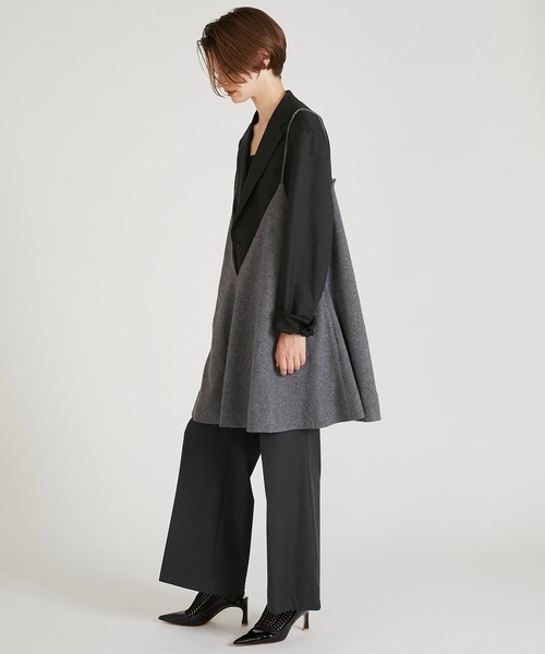 crinkle crinkle crinkle（クリンクルクリンクルクリンクル）の「【crinkle crinkle crinkle】monster cami/モンスターキャミ（キャミソール・レディース・チャコールグレー/ブラック・FREE）」の4枚目の写真