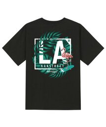 KTB0052 フラミンゴ半袖Tシャツ - ブラック