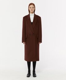 LADY VOLUME（レディーボリューム）の「SOLID ROUND POCKET COAT_WINE（チェスターコート）」