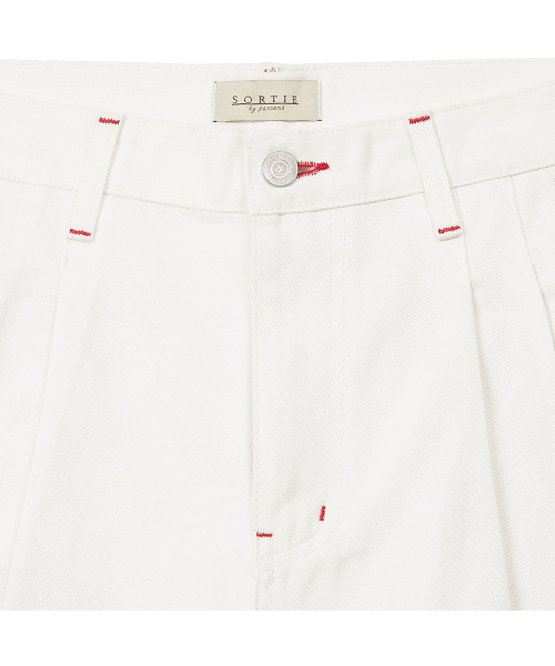 sortie(ソルティ)の「560 Wide Denim Trousers (White)(デニムパンツ・メンズ・その他・LARGE/MEDIUM/SMALL)」の3枚目の写真