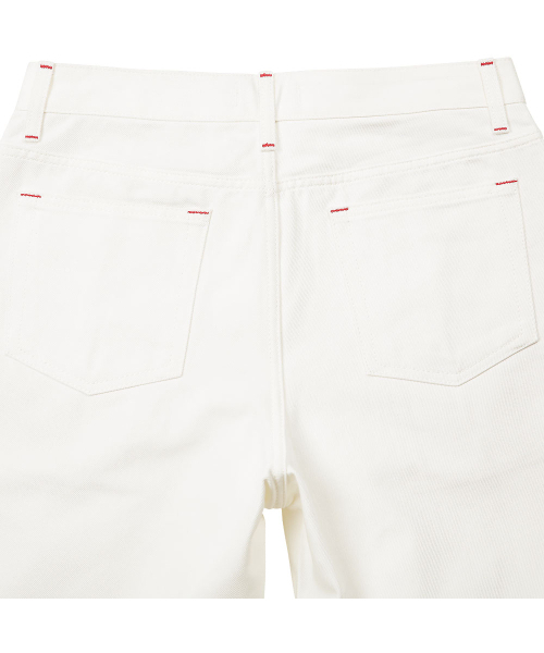 sortie(ソルティ)の「560 Wide Denim Trousers (White)(デニムパンツ・メンズ・その他・LARGE/MEDIUM/SMALL)」の7枚目の写真