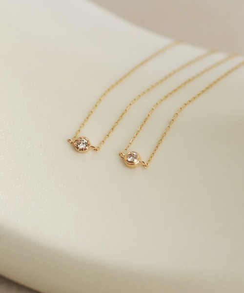 SIENA ROSE（シエナロゼ）の「ダイヤモンドブレスレット[ベゼル・0.04ct]（ブレスレット・レディース・イエローゴールド・FREE）」の6枚目の写真