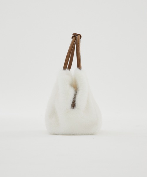 FUULLY STUDIO（フーリィーステューディオ）の「ファーミニBAG（トートバッグ・レディース・アイボリー/ブラック・FREE）」の16枚目の写真