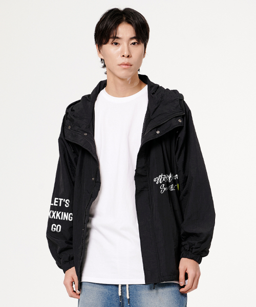 ARTISTWEAR（アーティストウェア）の「[ATW]レゴフード風防（ナイロンジャケット・レディース・ブラック・MEDIUM/LARGE/X-LARGE/XX-LARGE）」の2枚目の写真