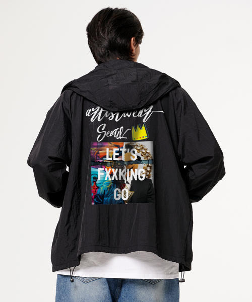 ARTISTWEAR（アーティストウェア）の「[ATW]レゴフード風防（ナイロンジャケット・レディース・ブラック・MEDIUM/LARGE/X-LARGE/XX-LARGE）」の3枚目の写真