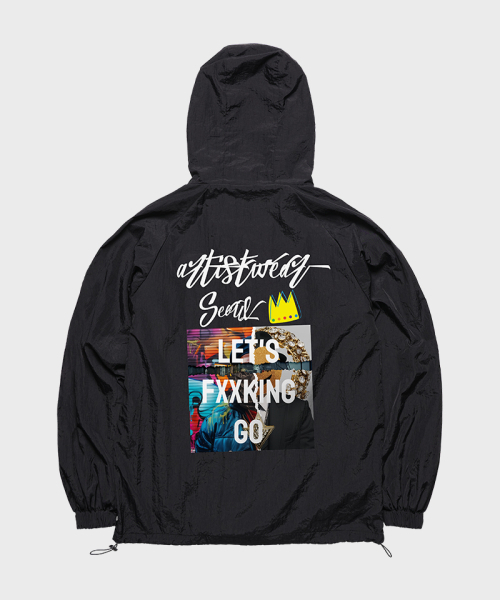 ARTISTWEAR（アーティストウェア）の「[ATW]レゴフード風防（ナイロンジャケット・レディース・ブラック・MEDIUM/LARGE/X-LARGE/XX-LARGE）」の8枚目の写真