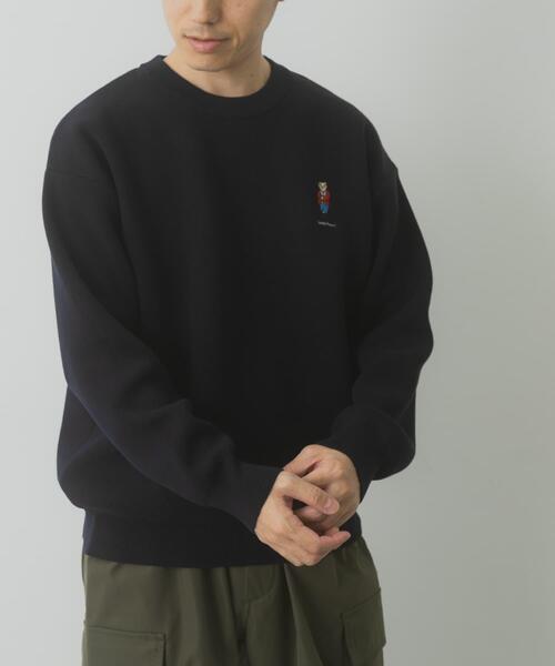 ITEMS URBANRESEARCH（アイテムズ アーバンリサーチ）の「Teddy Bear スウェットライクニット（ニット/セーター・メンズ・バーガンディー/ネイビー/オートミール・MEDIUM/LARGE）」の16枚目の写真