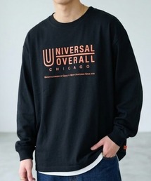 UNIVERSAL OVERALL | 【別注】サイドスリットルーズシルエットビッグロゴロンT(Tシャツ/カットソー)