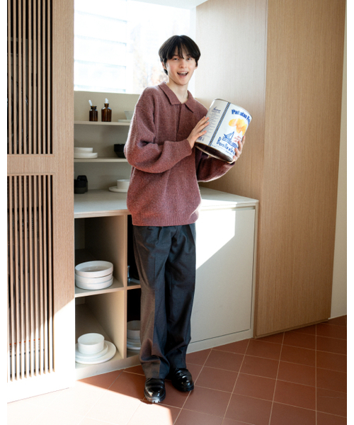 ASTLAY(アストレイ)の「HATCHI Rugby Knit (Lt.Wine.Mel)(ニット/セーター・メンズ・その他・2/3)」の3枚目の写真