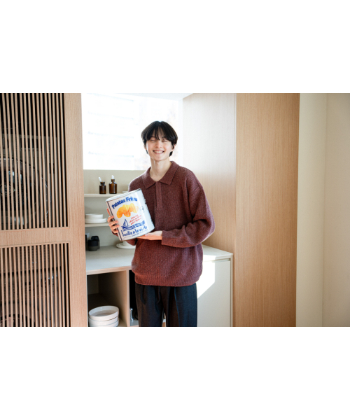 ASTLAY(アストレイ)の「HATCHI Rugby Knit (Lt.Wine.Mel)(ニット/セーター・メンズ・その他・2/3)」の4枚目の写真