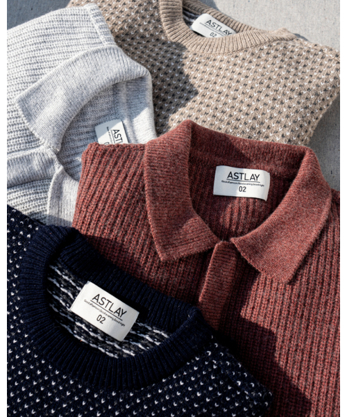 ASTLAY(アストレイ)の「HATCHI Rugby Knit (Lt.Wine.Mel)(ニット/セーター・メンズ・その他・2/3)」の7枚目の写真