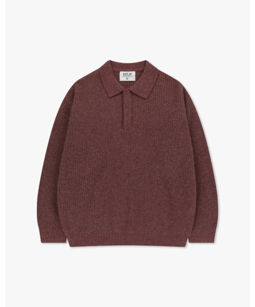 ASTLAY(アストレイ)の「HATCHI Rugby Knit (Lt.Wine.Mel)(ニット/セーター・メンズ・その他・2/3)」の8枚目の写真