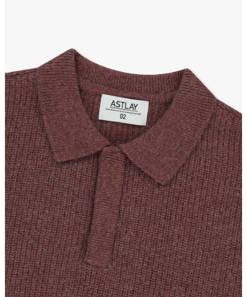 ASTLAY(アストレイ)の「HATCHI Rugby Knit (Lt.Wine.Mel)(ニット/セーター・メンズ・その他・2/3)」の9枚目の写真