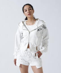 ROYAL FLASH | MITSUKI/ミツキ/ペイントフードジップアップパーカー(パーカー)