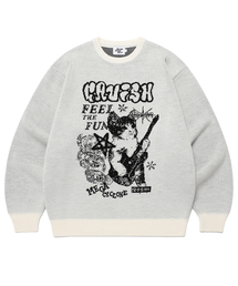 MEGA CYCLONE KNIT SWEATER IVORY(CV2EFUK601A)